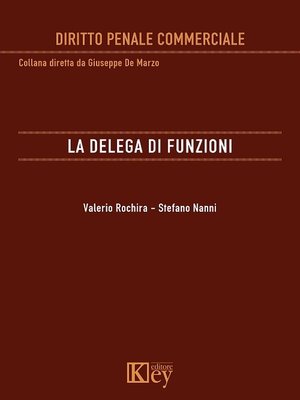 cover image of La delega di funzioni
